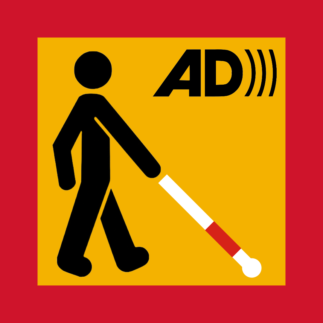 Person with white cane icon